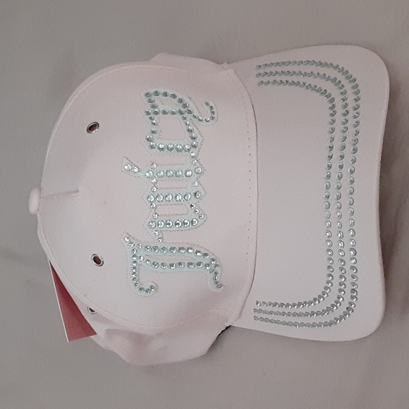 Juicy Couture Accessories - Juicy Couture Pink Rhinestone Hat
